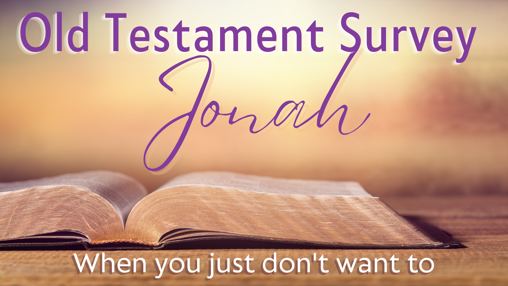Jonah: God Reveals Us to Us